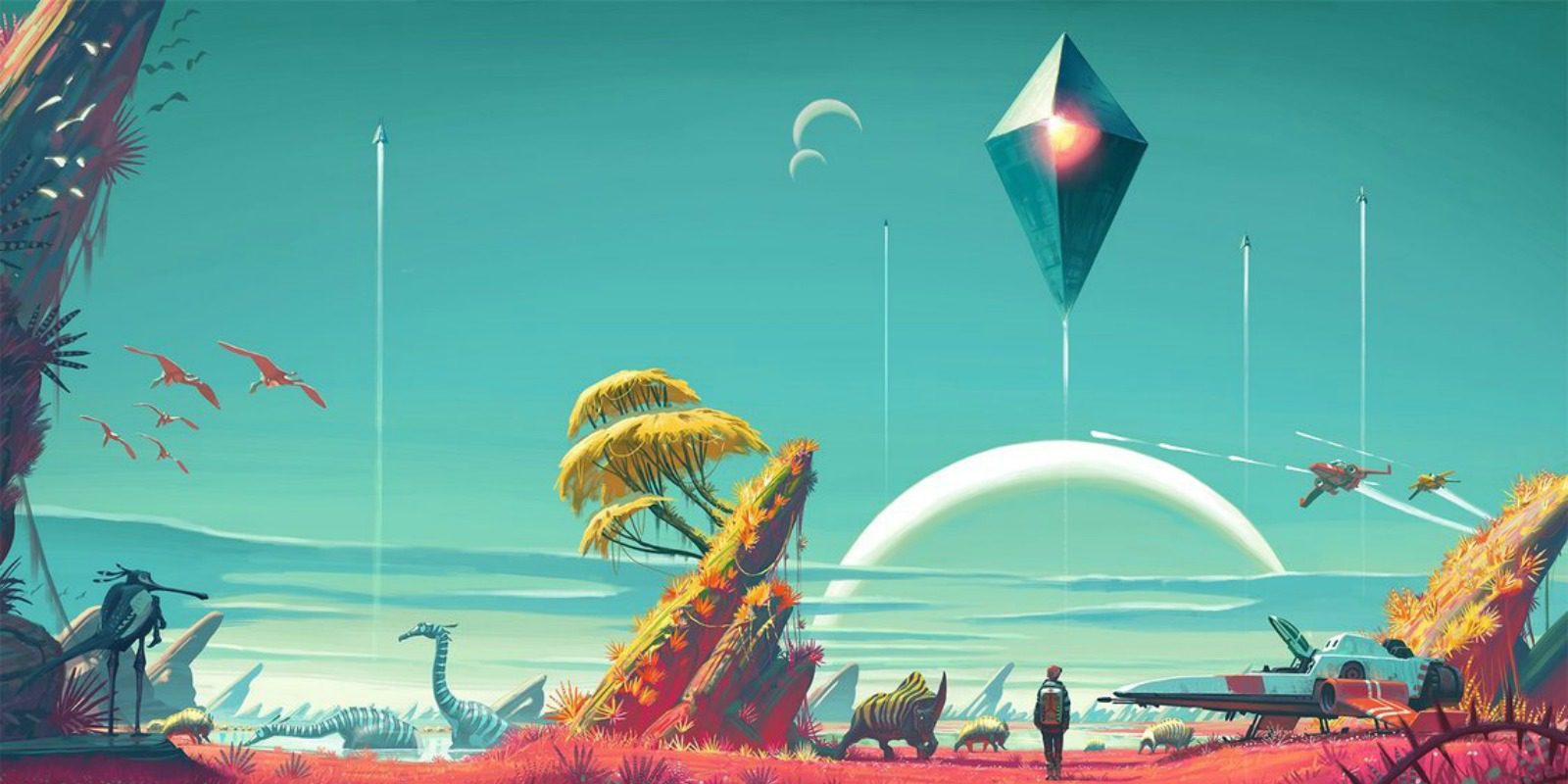 Los vehículos terrestres parecen estar al caer en 'No Man's Sky'