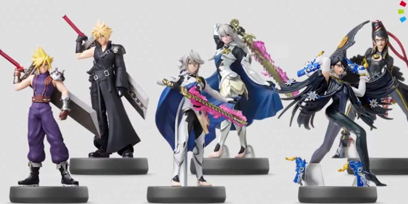 Las amiibo de Corrin, Bayonetta y Cloud llegarán en julio
