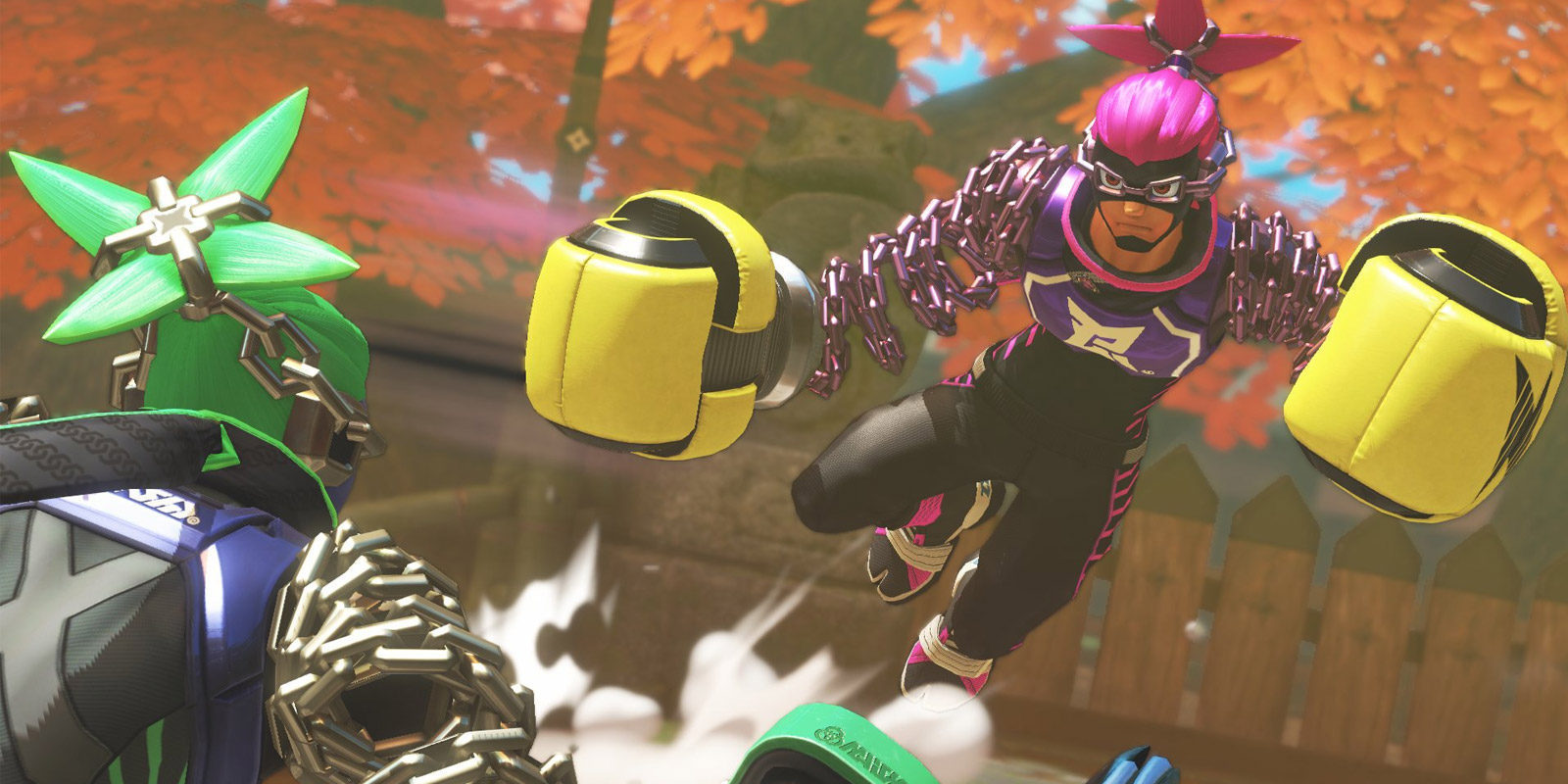 'Arms' para Nintendo Switch nos muestra un combate entre Ninjara y Spring Man