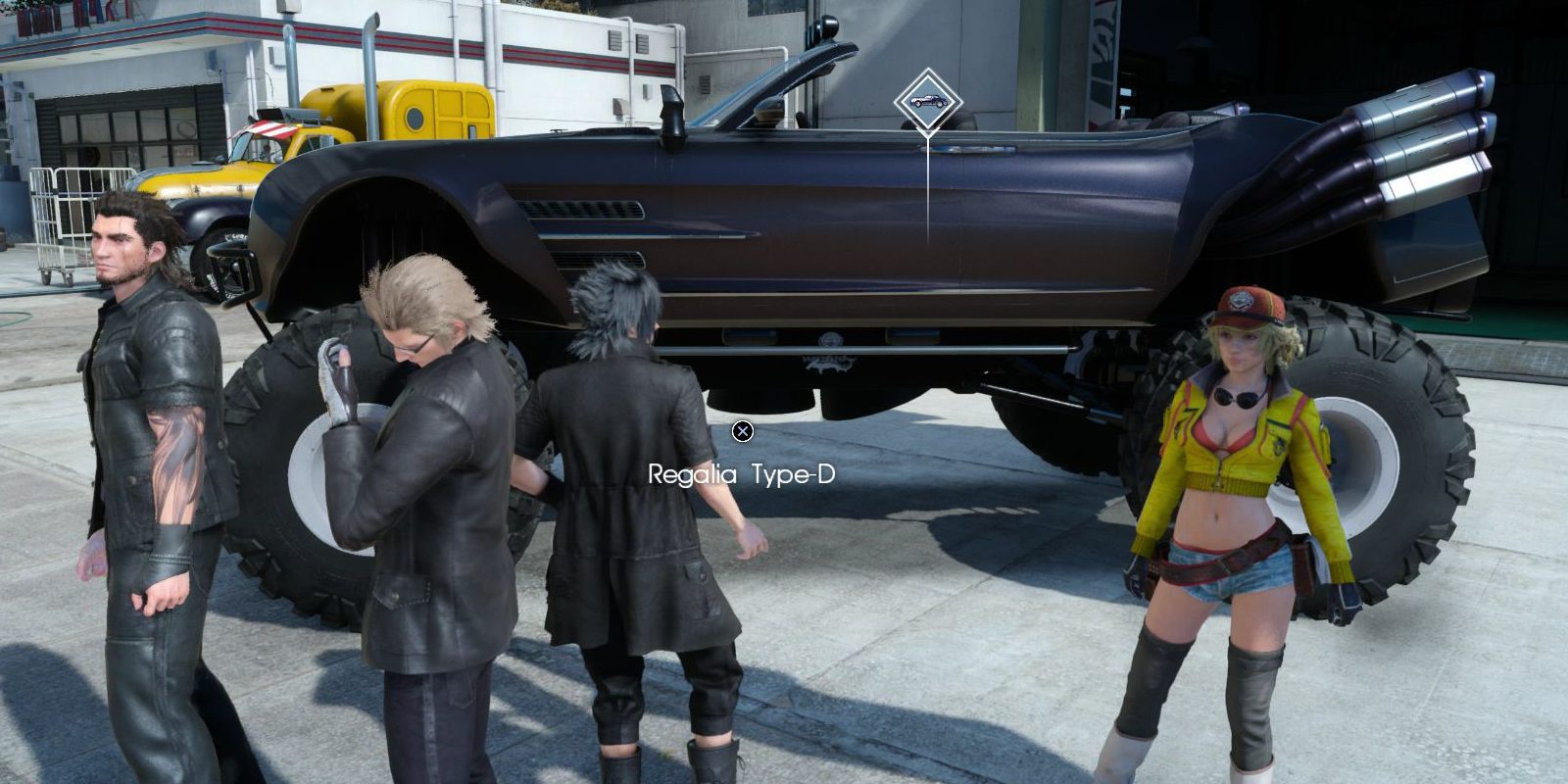 Con la nueva actualización de 'Final Fantasy XV' puedes convertir el Regalia en un monster truck