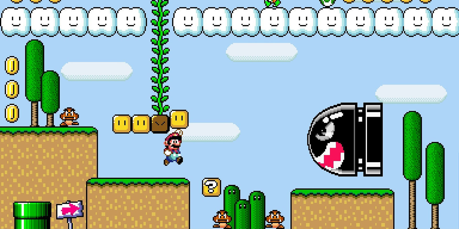 Mario golpeaba a Yoshi en la cabeza en 'Super Mario World'