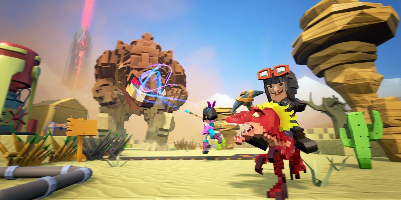 'PixArk' es el spin-off oficial de 'Ark' para Switch, PC, PS4 y Xbox One
