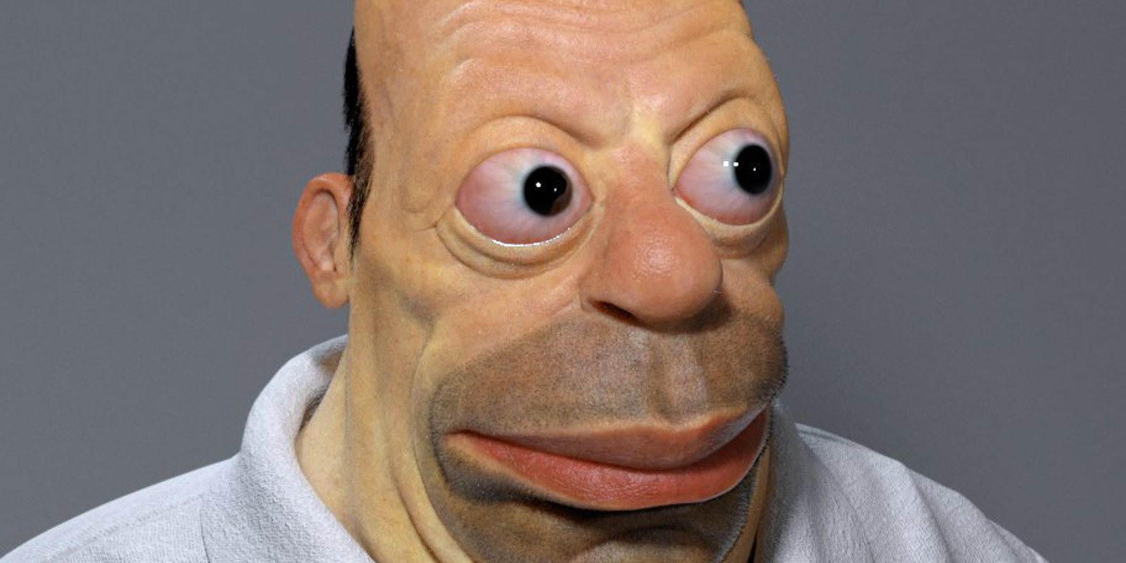 'Los Simpson': Matt Groening define al Homer en carne y hueso realizado por un artista