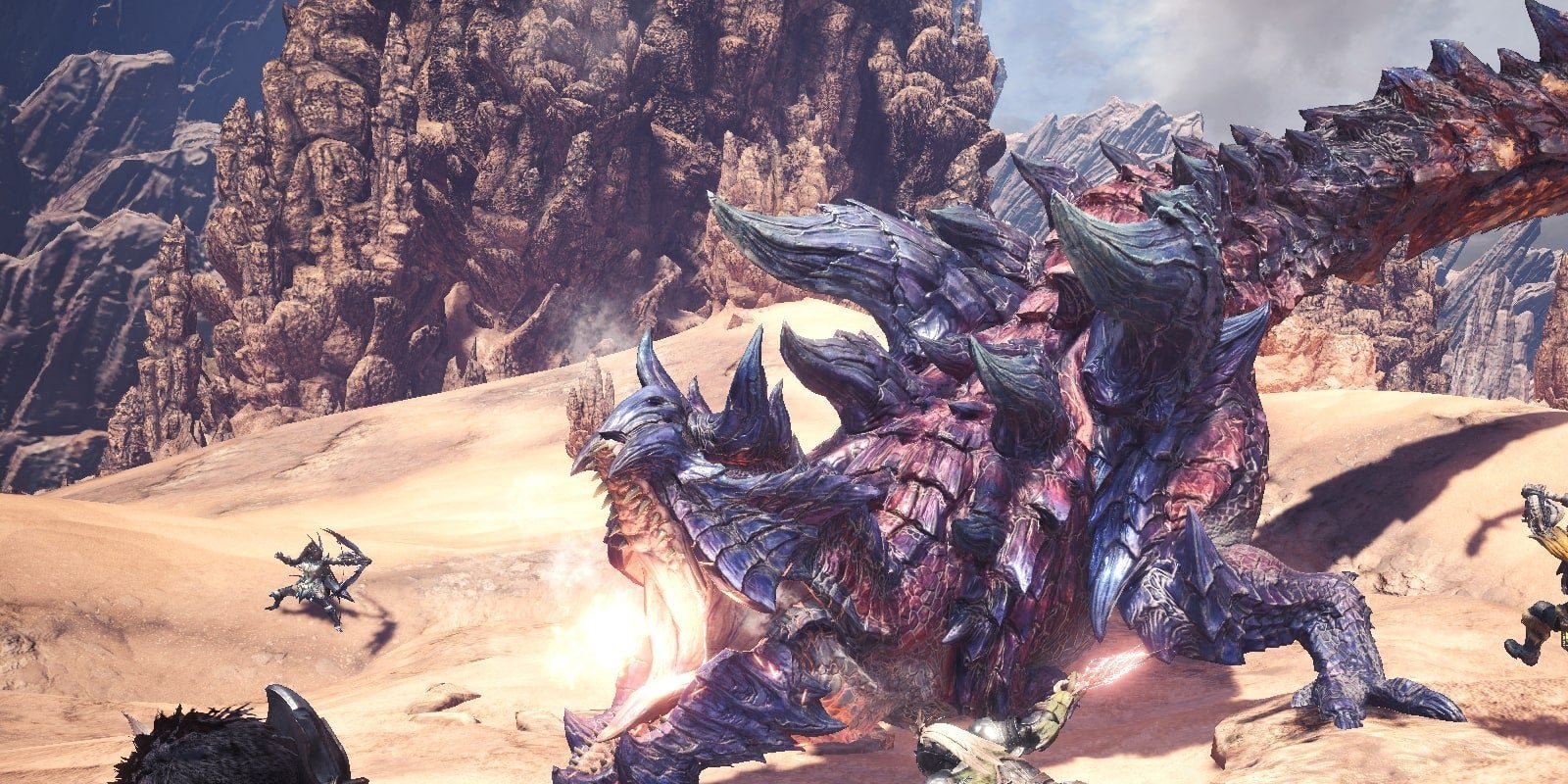 Glavenus se deja ver por primera vez en 'Monster Hunter World: Iceborne'