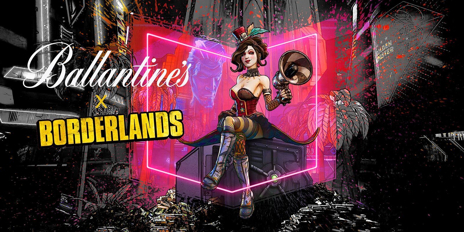 'Borderlands' tiene su propia bebida alcohólica real de Ballantine's con Moxxi al frente