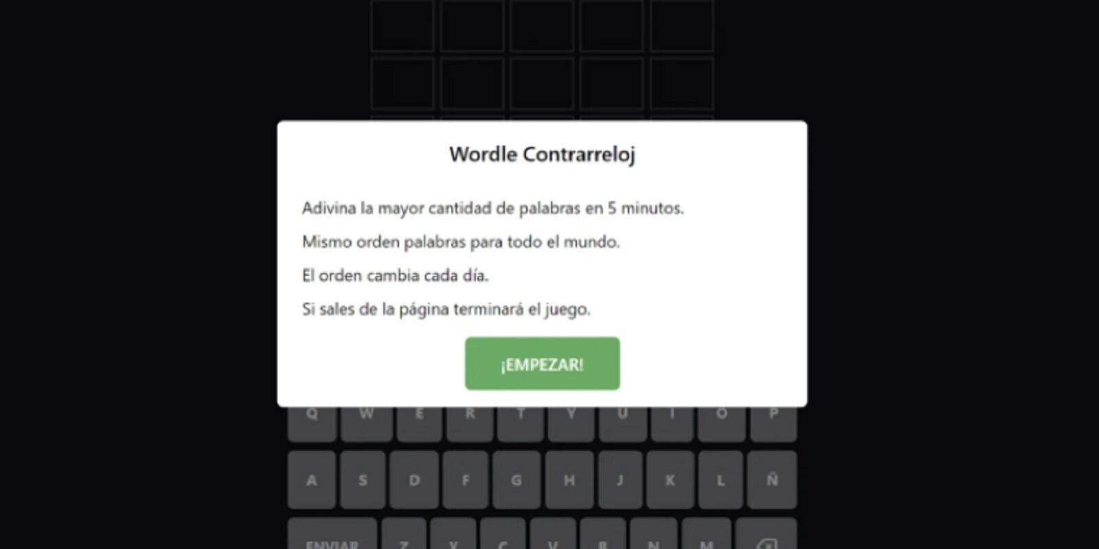 Así se juega al Wordle Contrarreloj, una nueva modalidad con diferencias muy interesantes