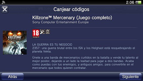  Premio Killzone Mercenary