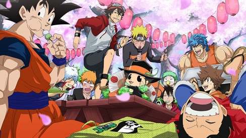 Parte del elenco de luchadores